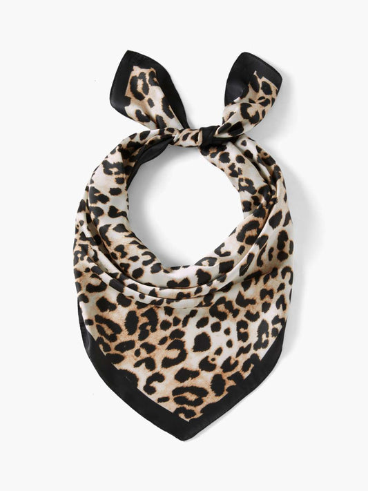Maya | Leopard Square Scarf