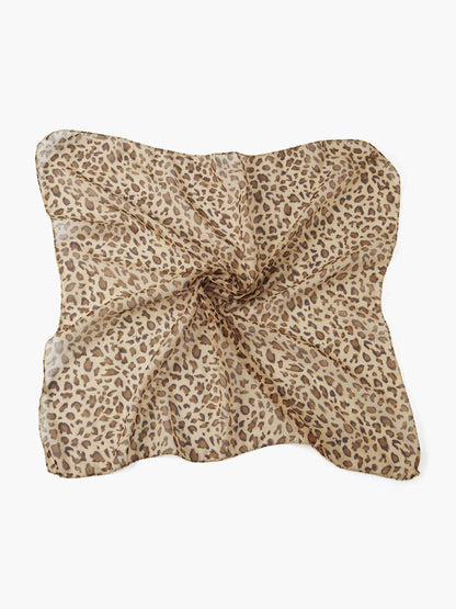 Aanya | Leopard Square Scarf