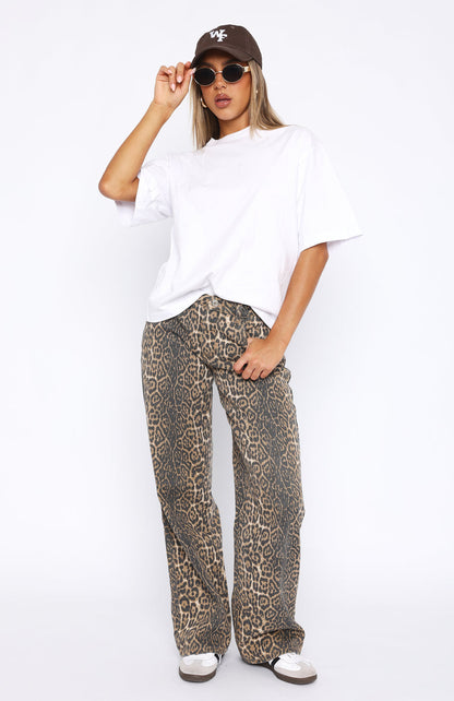 Emily | Trendy Leopard Jeans